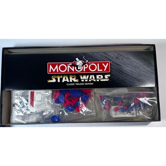Star Wars Monopoly Classic Trilogy Edition 1997 Game - Picture 4 of 6